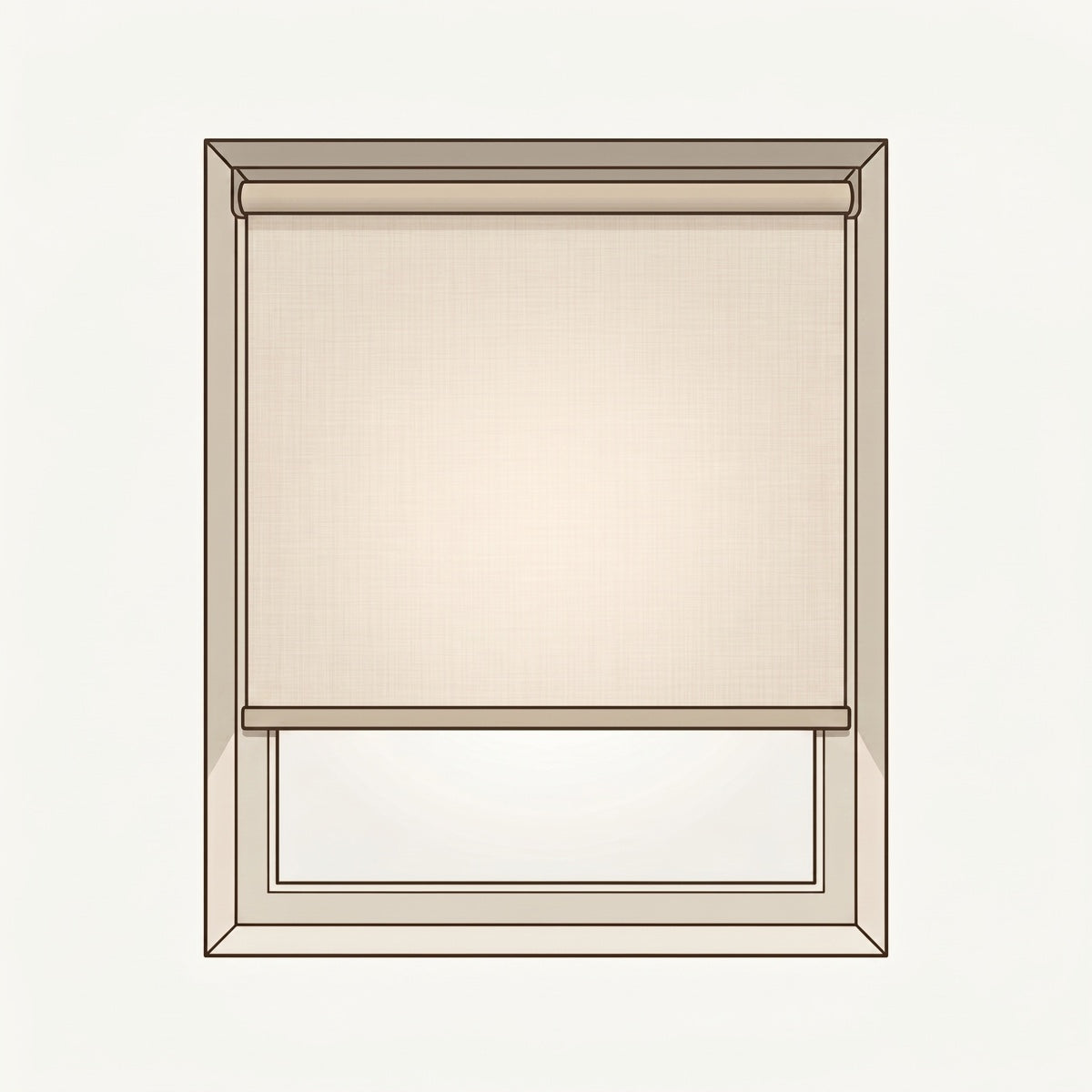 Light filtering roller blind