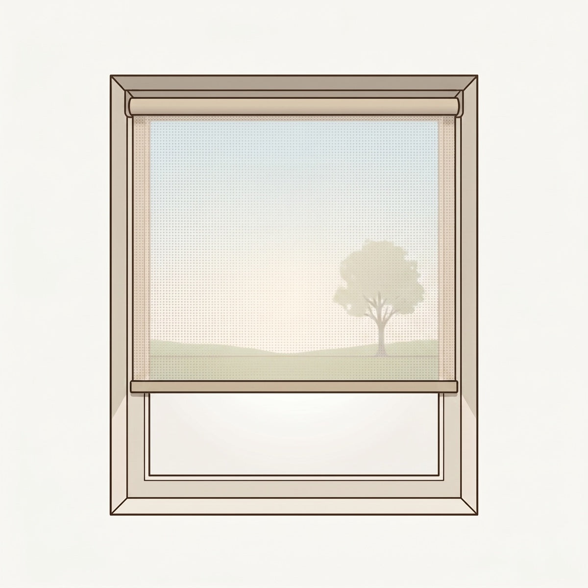 Sunscreen roller blind