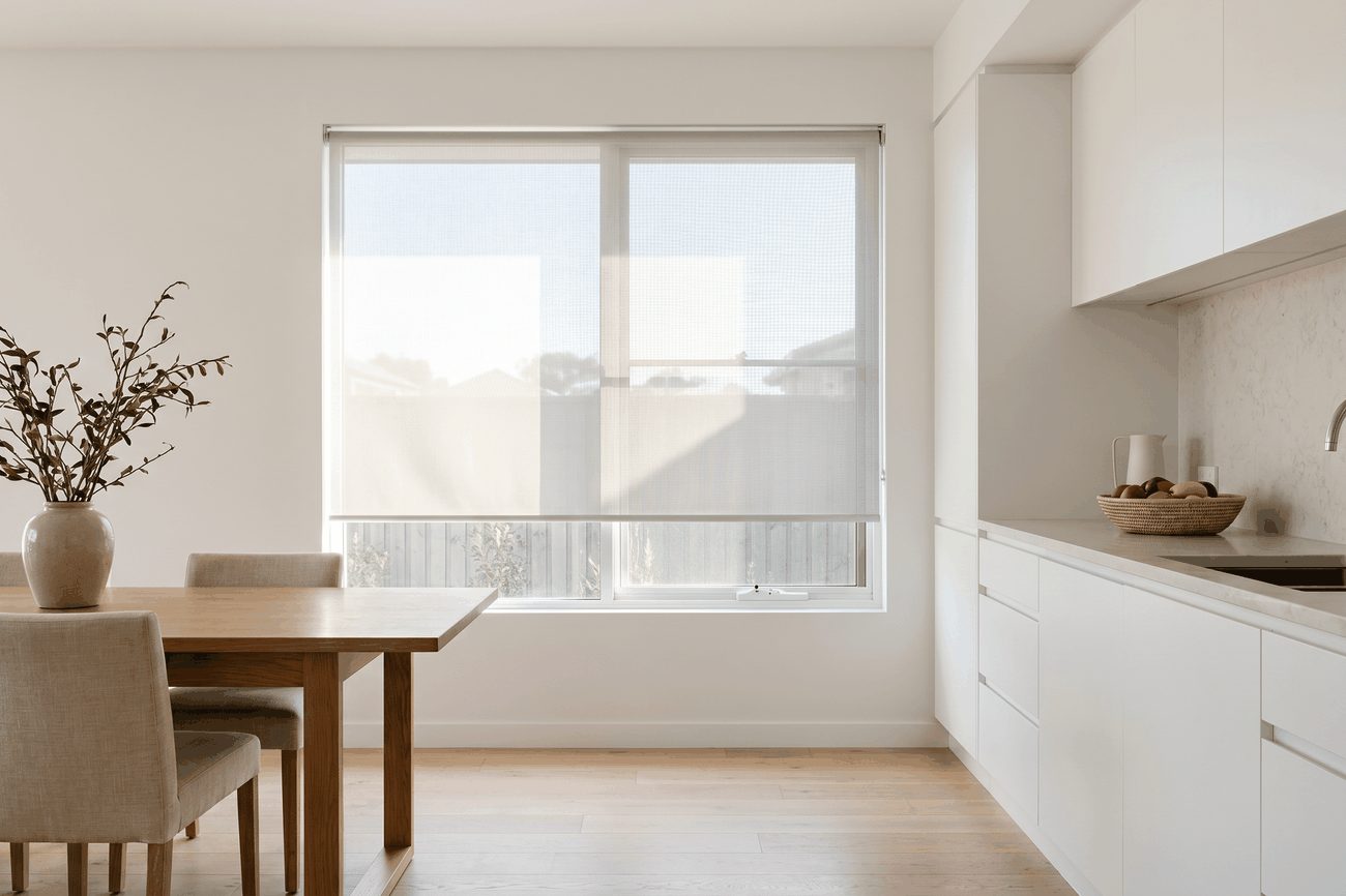 Aventus Sunscreen Roller Blind in Gull