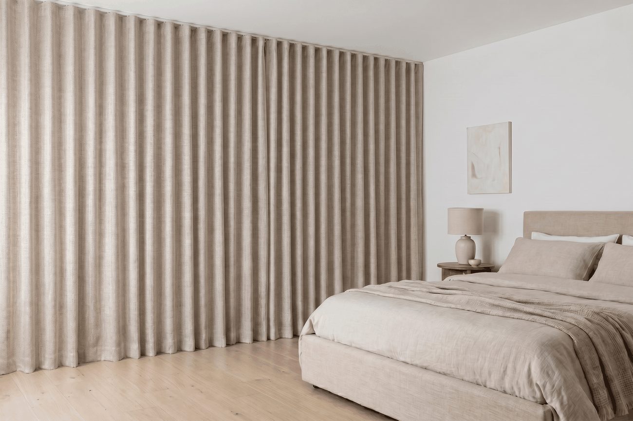 Weylands Blockout Curtain fabric in Linen